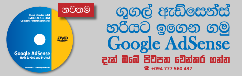 Google AdSense 2018 Complete Training DVD in Sinhala